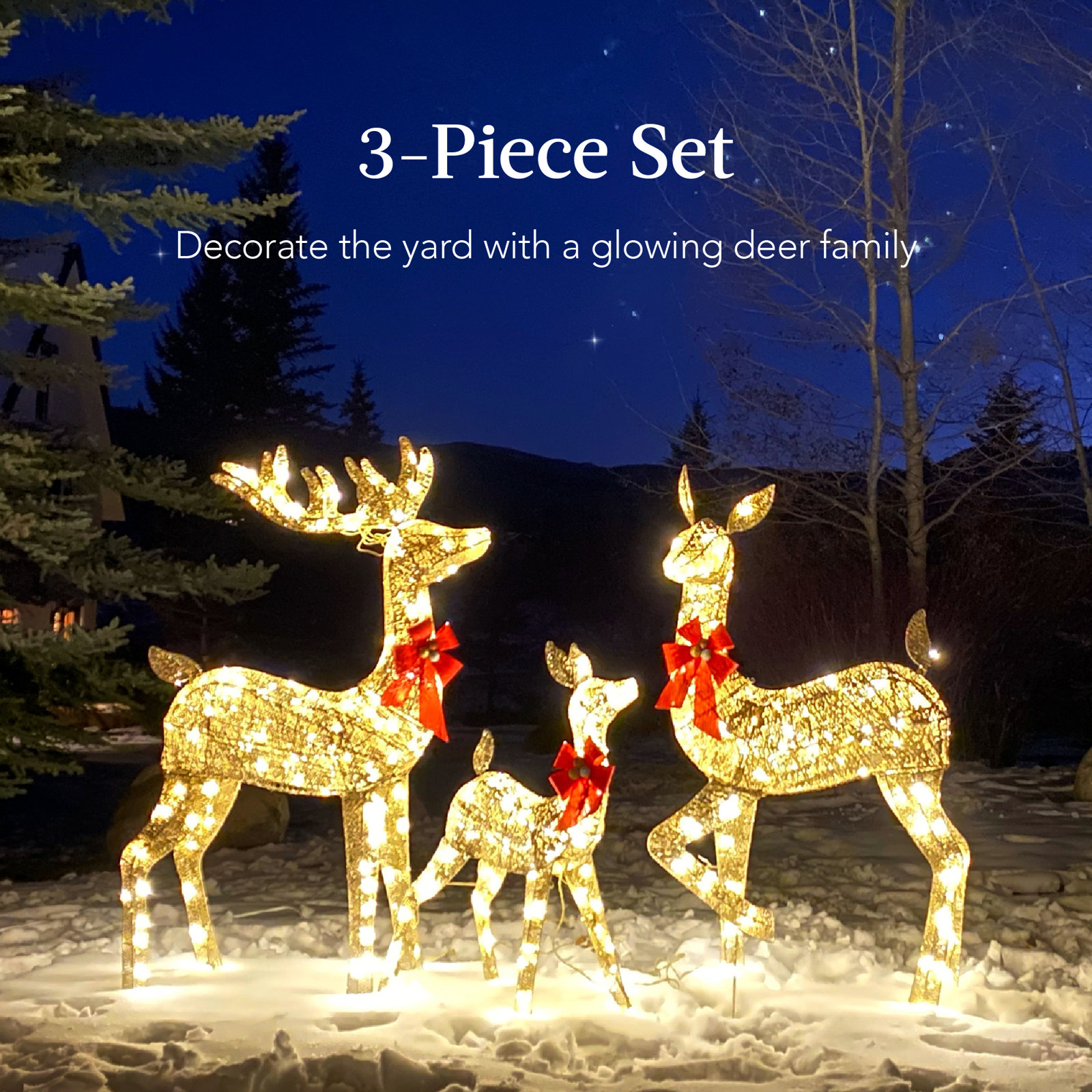 Deer Lights Christmas 